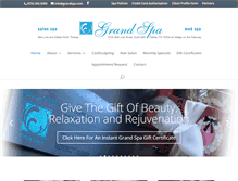 Tablet Screenshot of grandspa.com